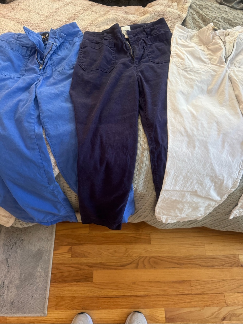 Maeve Colette  Pants - Blue, Navy, White